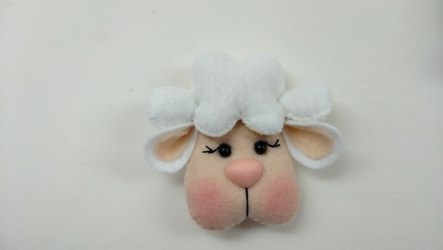 ovelha de feltro molde