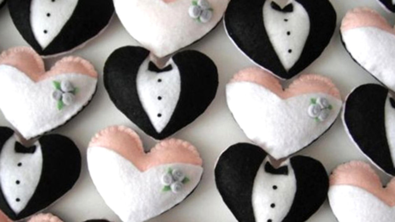 19 Lembrancinhas de Casamento para Fazer com Feltro 19 Lembrancinhas de Casamento para Fazer com Feltro