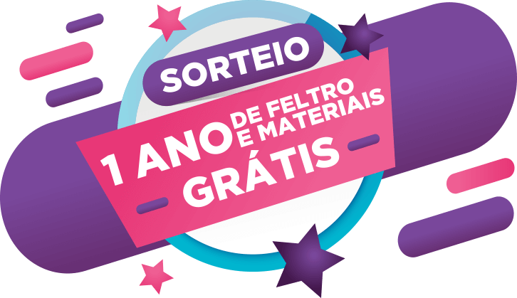 sorteio kit de feltro escola de feltro sorteio