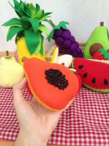 frutas de feltro