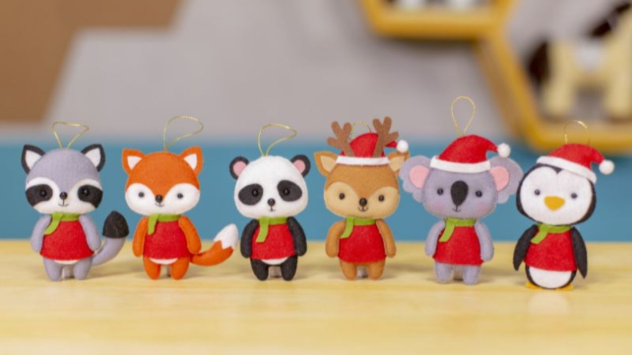 Pingentes de Natal em Feltro: Passo a Passo com Moldes - Escola de Feltro Pingentes de Natal em Feltro: Passo a Passo com Moldes - Escola de Feltro