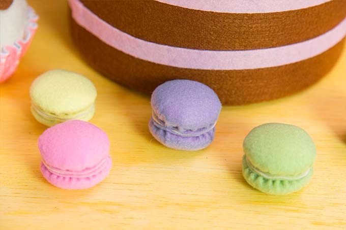 Macarons de Feltro