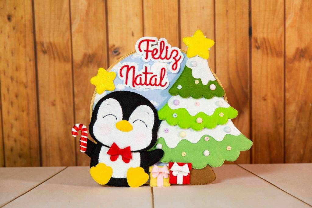 enfeite de natal em feltro 