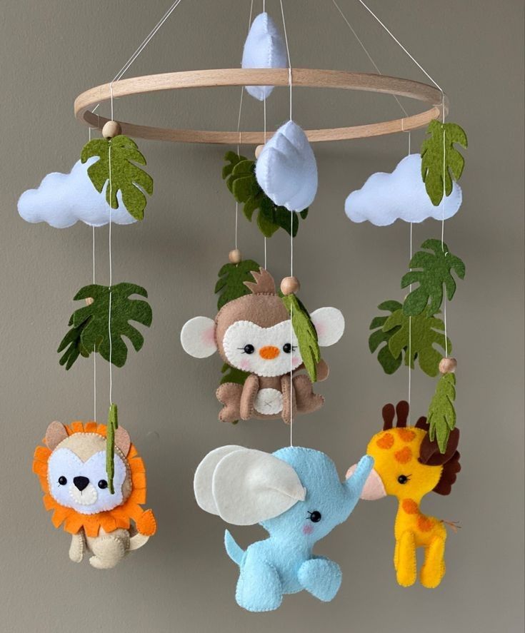 móbile de feltro ideias