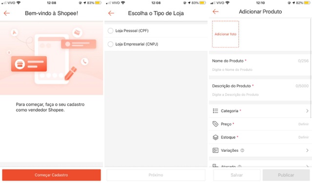 como vender na Shopee