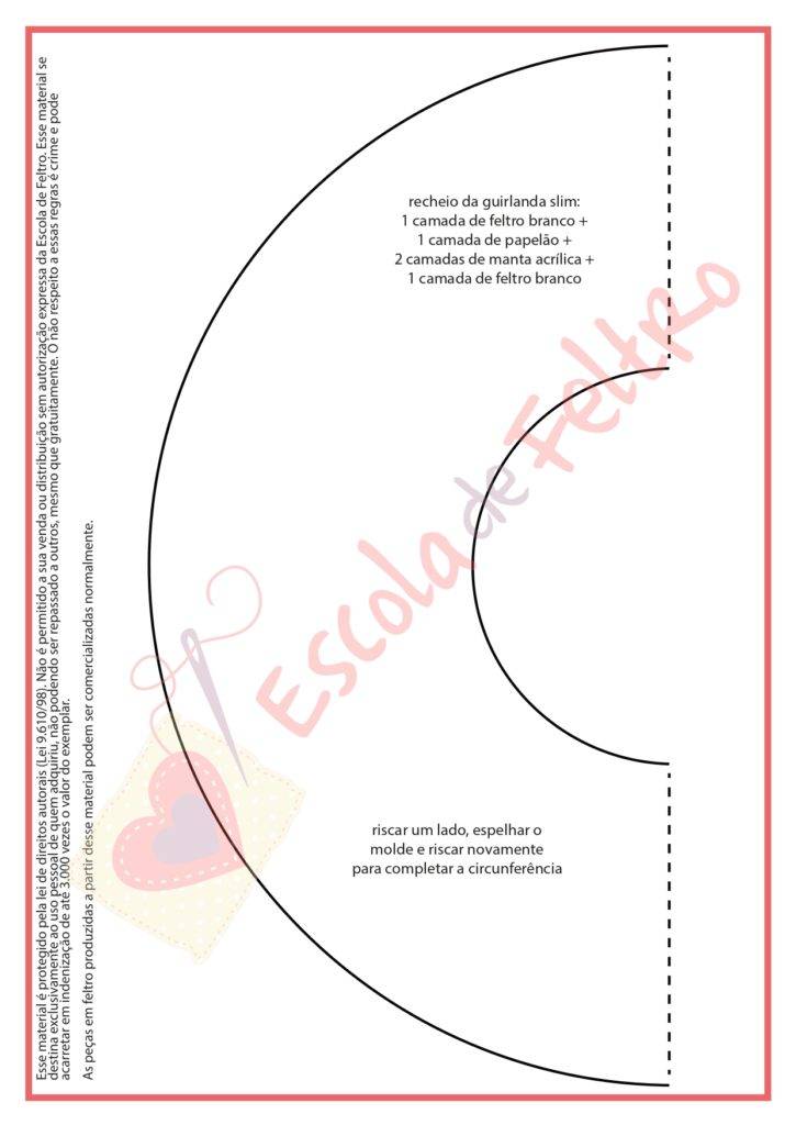 base para guirlanda molde