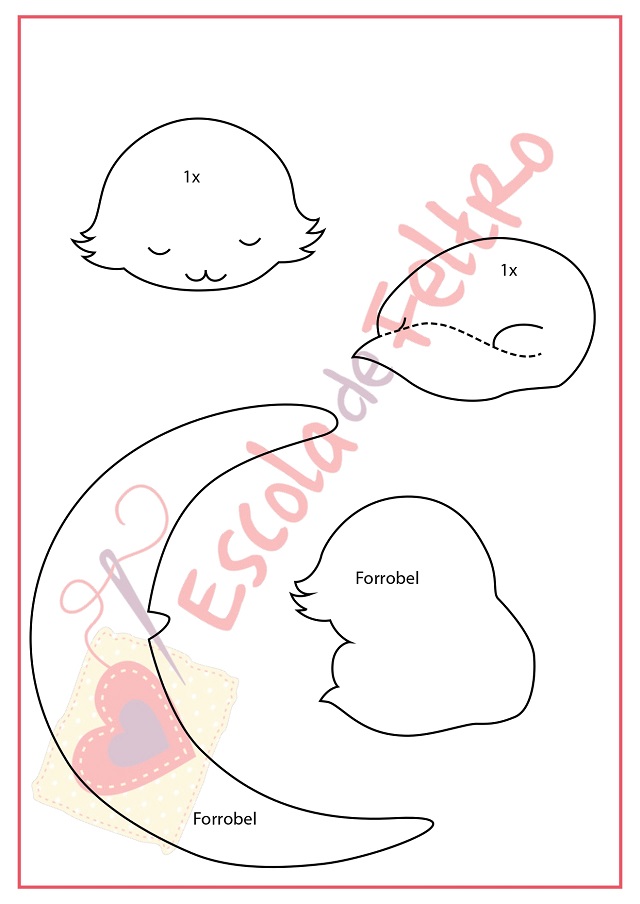 moldes de feltro para imprimir