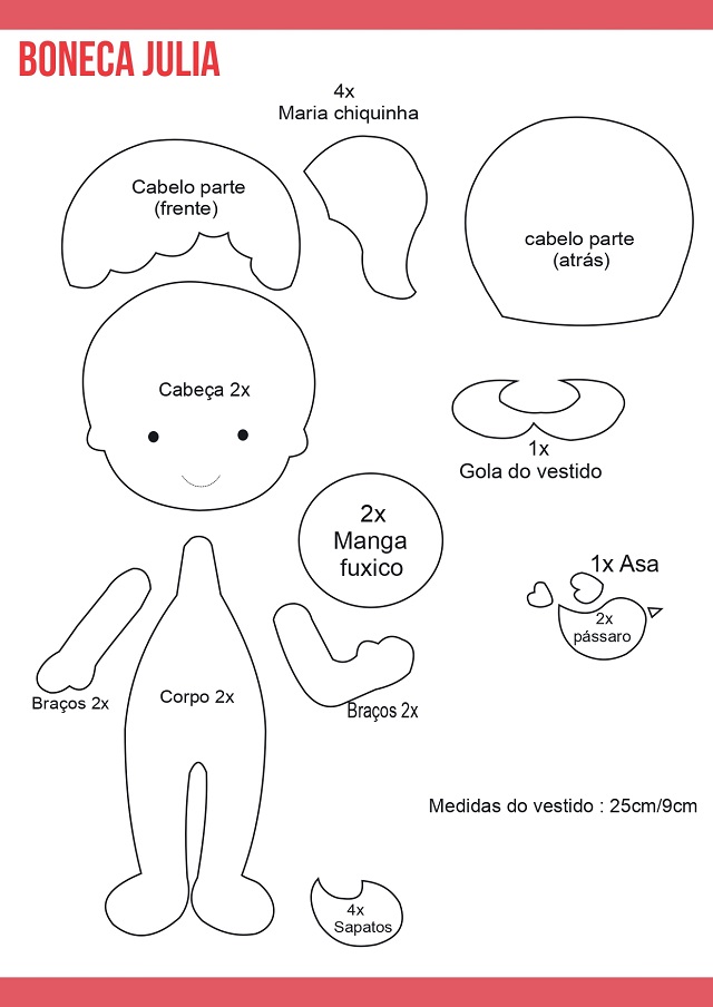 moldes de feltro para imprimir