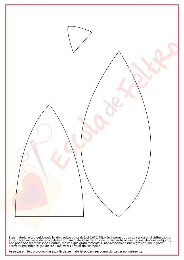 moldes de feltro para imprimir