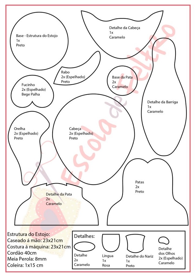 moldes de feltro para o dia das criancas