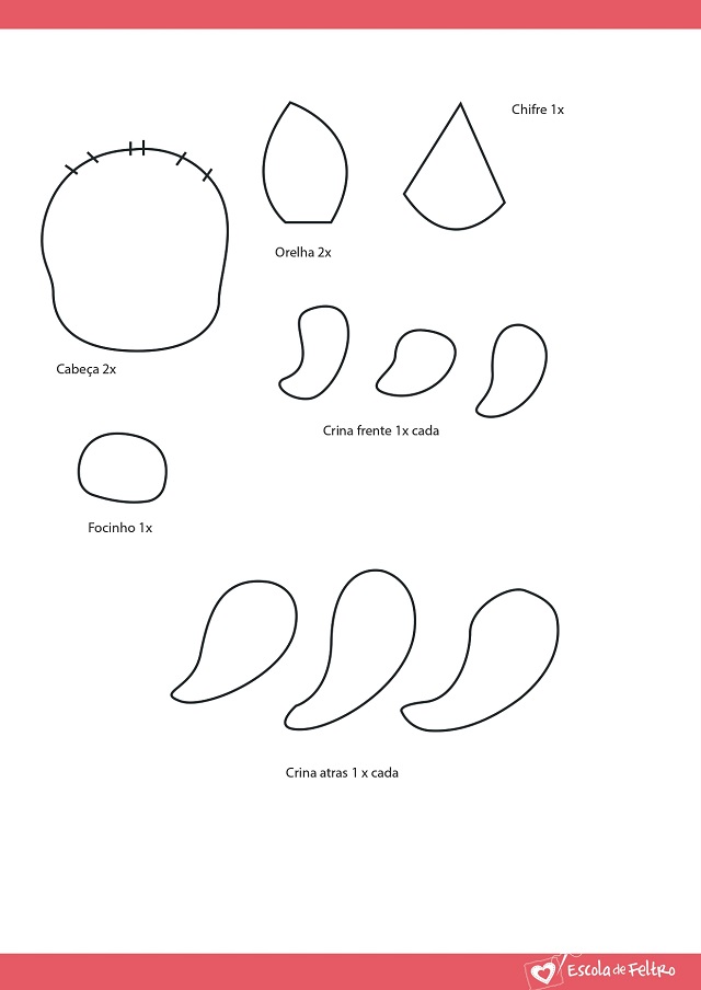 moldes de feltro para o dia das criancas