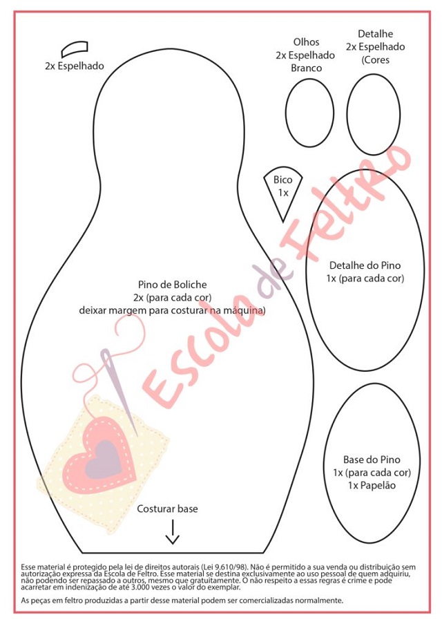 moldes de feltro para o dia das criancas