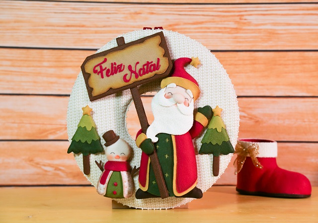 Papai Noel de feltro