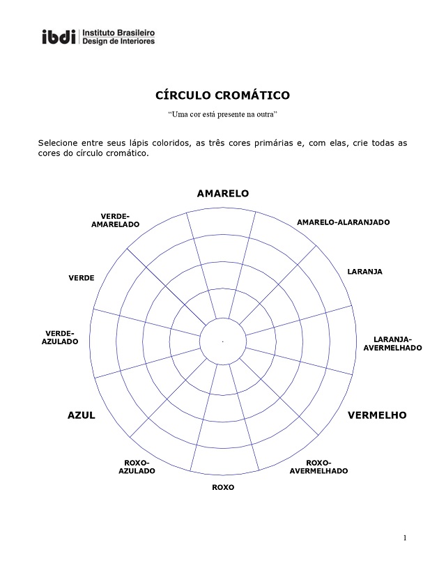 circulo cromatico cores